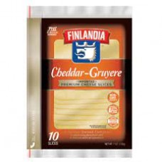 Finlandia Imported Cheddar Gruyere Sliced 